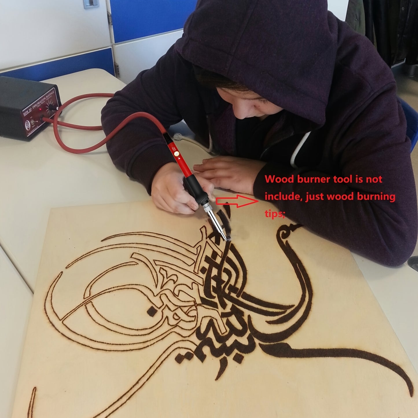 EEEKIT 53 Pieces Wood Burning Set Pyrography Tips Kit