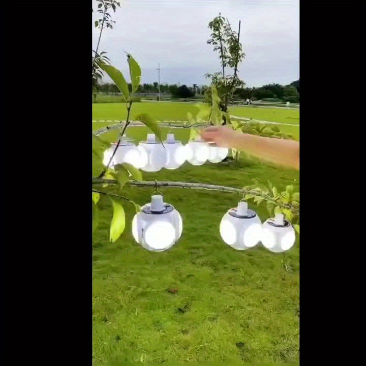 Portable Solar Folding LED Lantern With 5 Modes