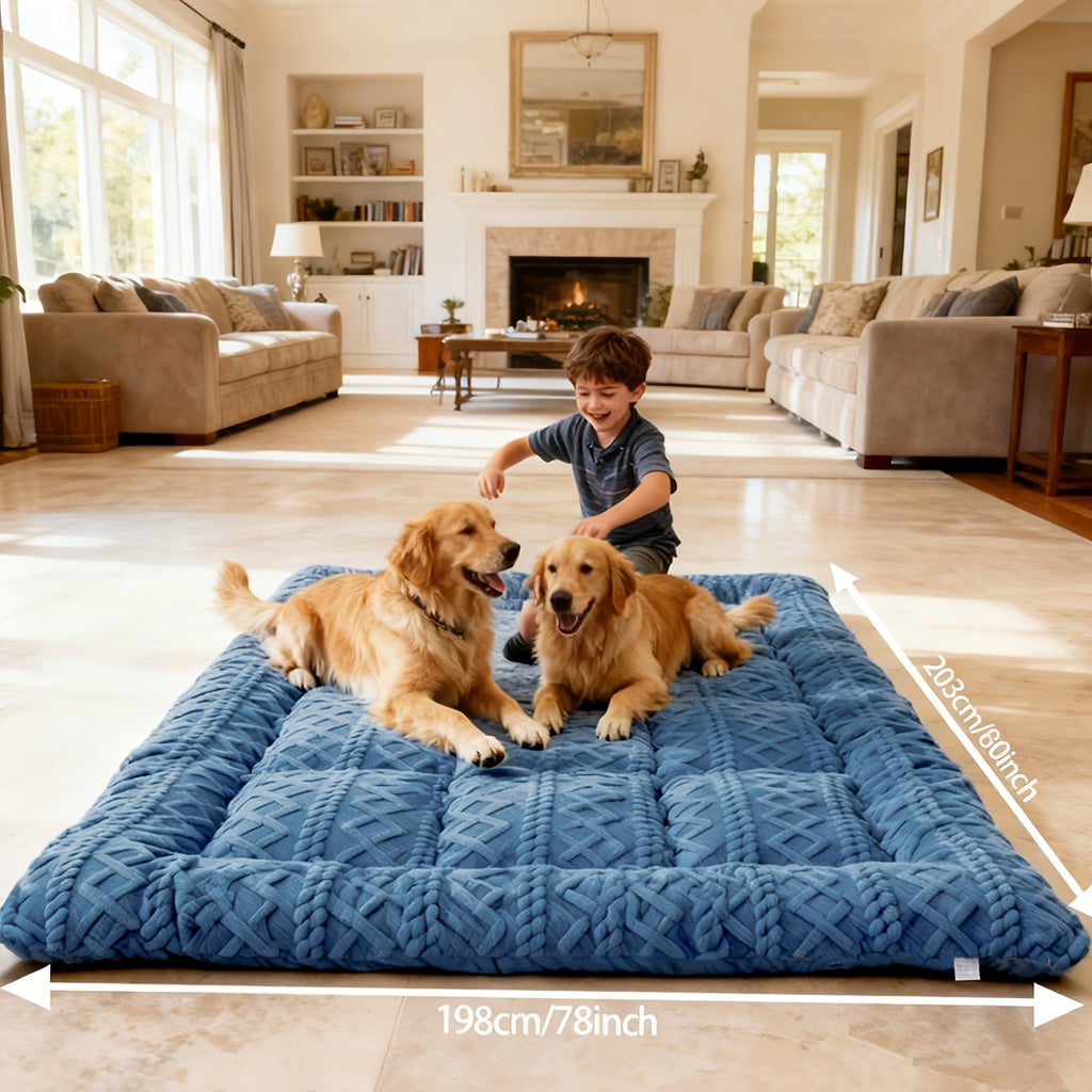 KTABEDDING Winter Thickened Dog Bed Heavy Duty Non Slip Washable