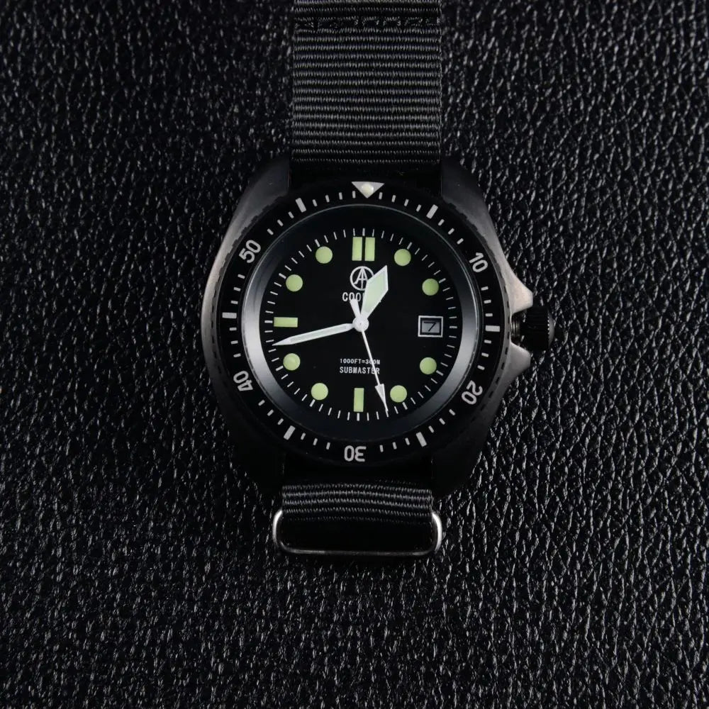 Qimei US Special Forces UDT Military Diver Watch SM8016A 300m Water Resistant Stainless Steel Case-A