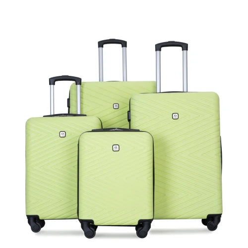 Travelhouse 4 Piece ABS Luggage Set With Spinner Wheels And TSA Locks Hardside Waterproof Suitcases-A