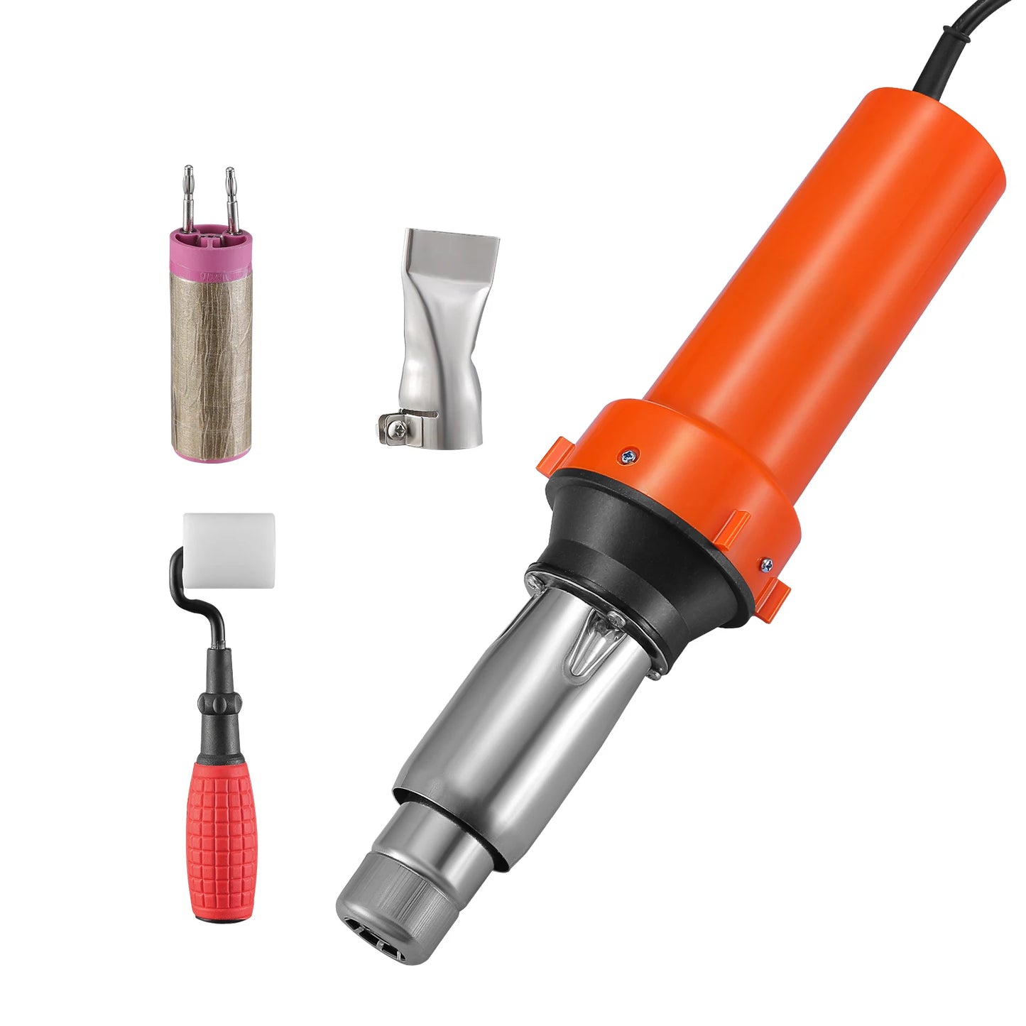 1600W Plastic Welder Hot Air Torch For PE PVC Repairs With Adjustable 20 To 600 Celsius Digital Display Seams-A