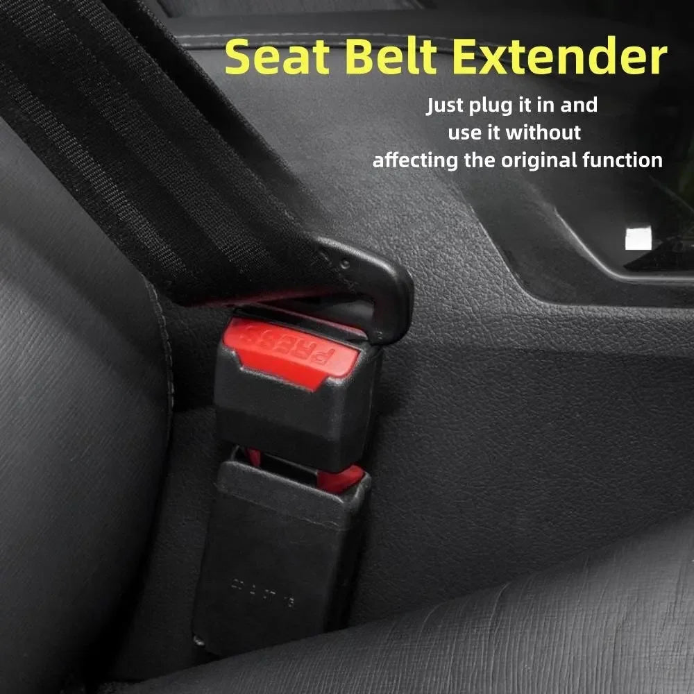 Car Seat Belt Clip Extension 2 Pack for Safer Travel and Easy Buckle Access in Cars and SUVs-A