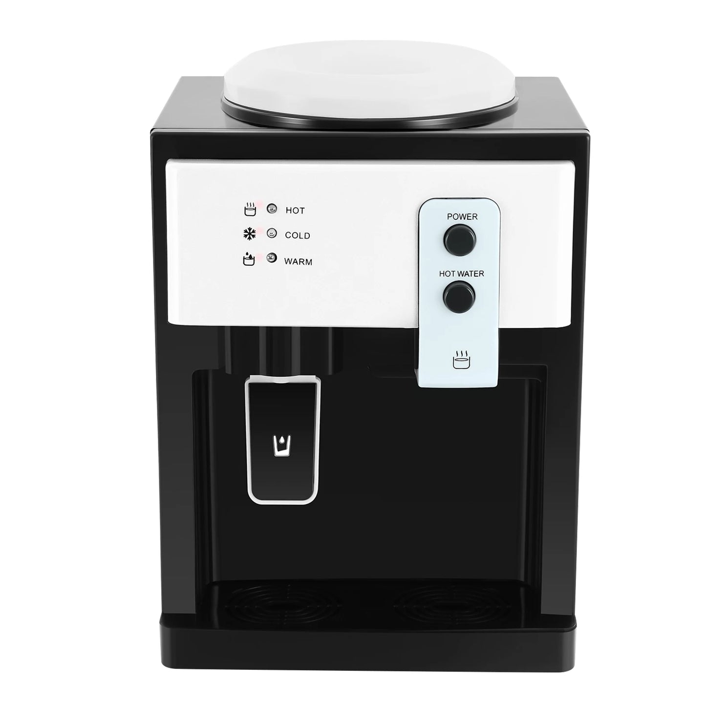 HS 09 Hot Cold Desktop Water Dispenser With Detachable Reservoir And Stainless Steel Liner For Home Office-A