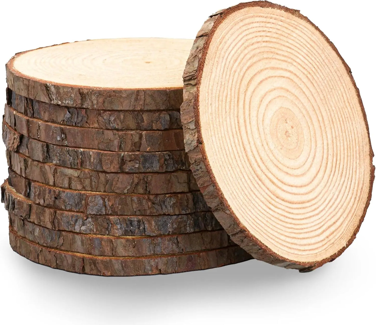 Set of 12 Unfinished Wood Slices for Elegant Centerpieces Rustic Wedding Decor Essentials, Wood Art-A