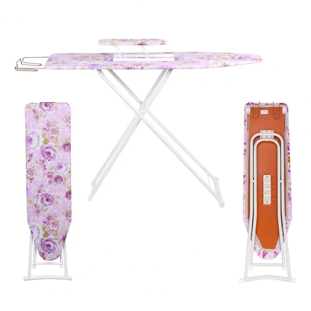 Foldable Ironing Board With Durable Heat Resistant Cover