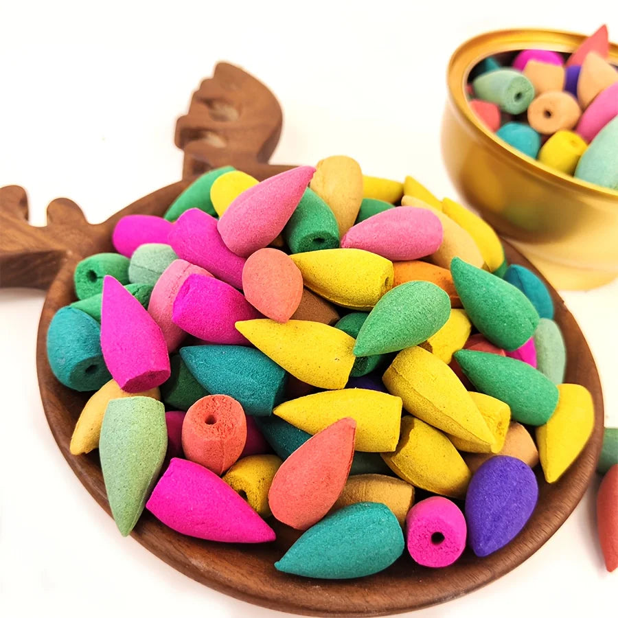 Backflow Incense 121 Pieces Mixed Fragrance Set For Home Use