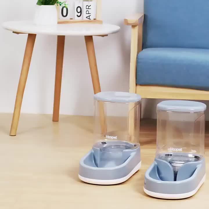 Automatic Dog Feeder And Water Dispenser Set For Pets