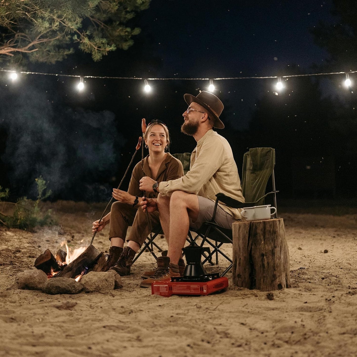 JAHYELEC 10 Pack Solar LED Camping Lanterns USB C Charging