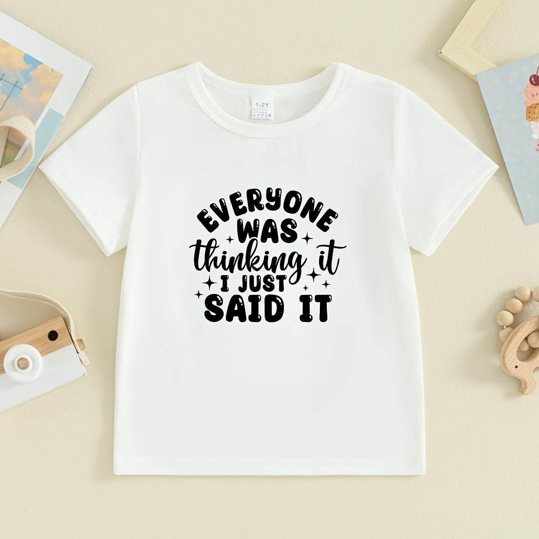 5pcs Black DTF Iron-On Transfer Stickers Compatible for T-Shirts, Pillows, Backpacks - Washable PVC Heat Press Decals with Cursive Lettering & "EVERY ONE WAS SAID IT" Phrase - Durable DIY Fabric Patches for Clothing Decoratio