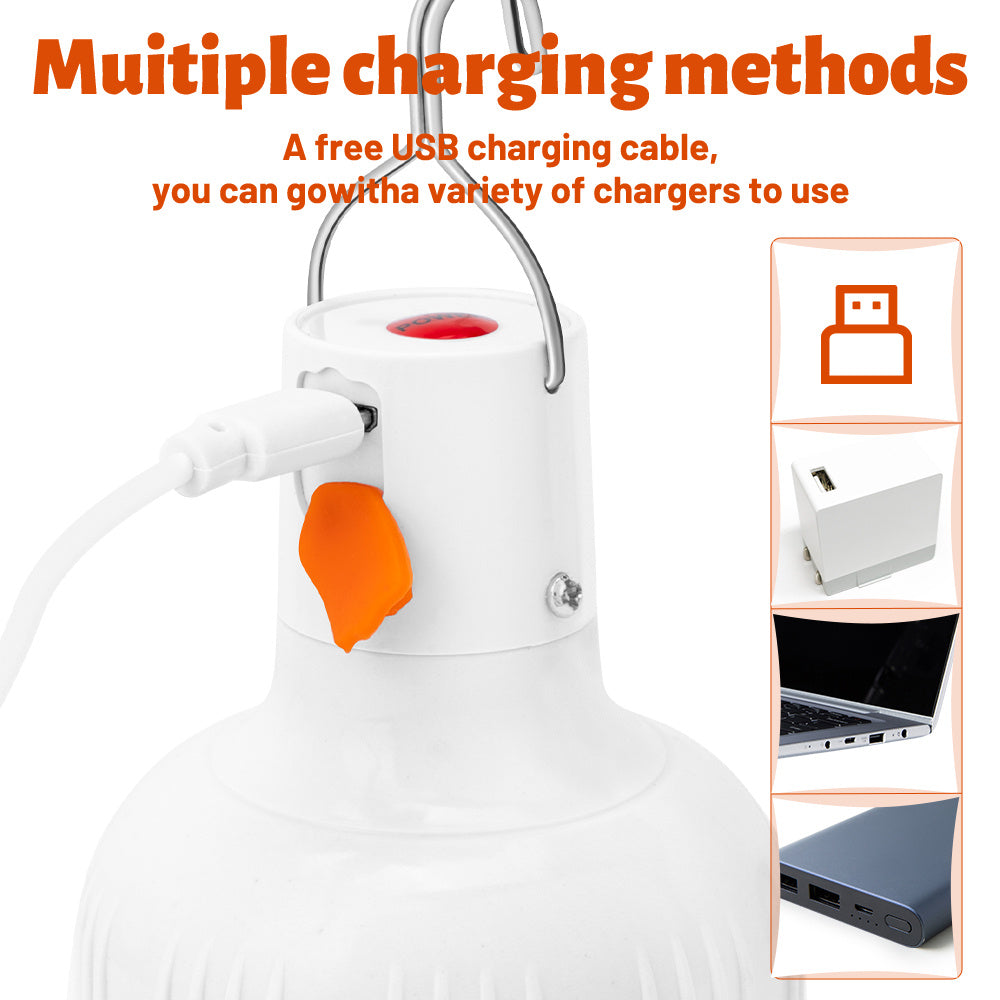 Rechargeable LED Camping Lanterns Eight Pack with USB Charging for Outdoor Emergency Lighting Three Modes