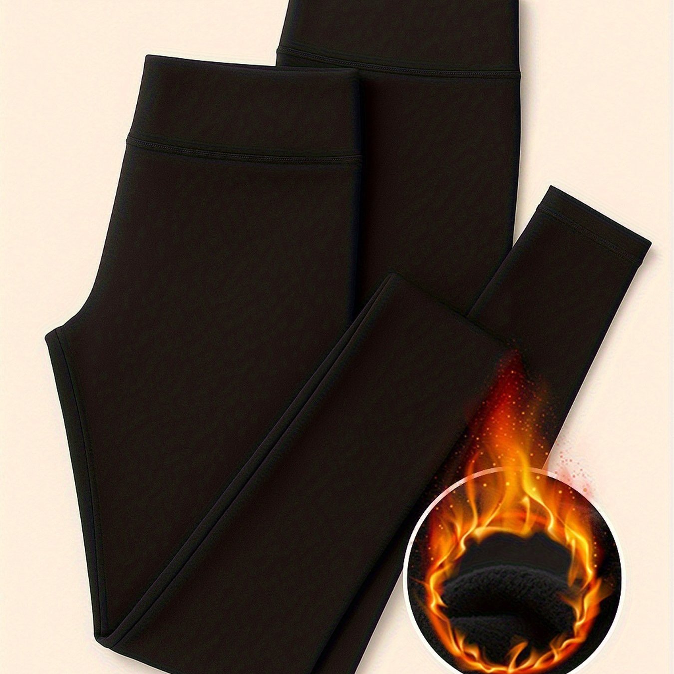 REFEEEL Women's Fleece-Lined Shaping Leggings 2-Pack High Waist Compression Fit