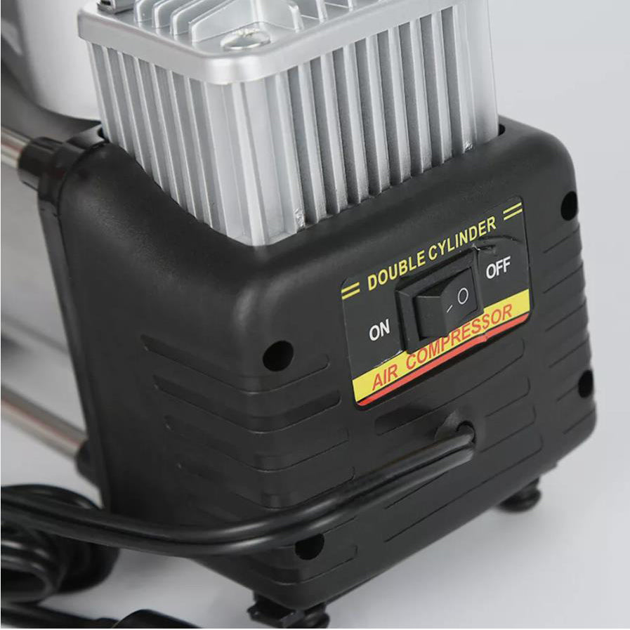 Portable 12V Tire Inflator Air Compressor Up To 150 PSI For Cars And Motorcycles With Inflation 75 Liters Per Minute-A