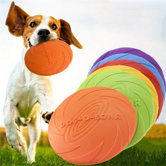 Durable Rubber Dog Flying Discs For Interactive Training