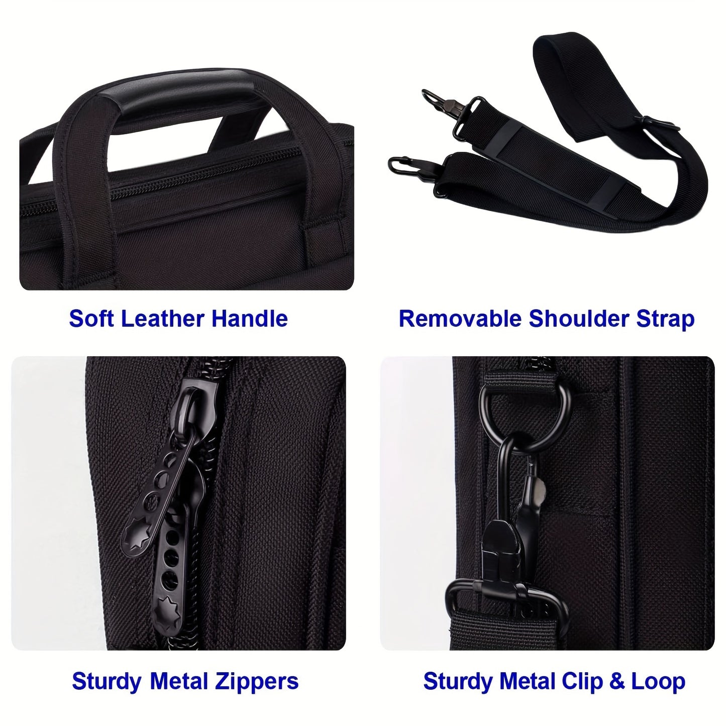 Polyester Messenger Laptop Bag And Briefcase For Business Travel With Adjustable Strap And Durable Design