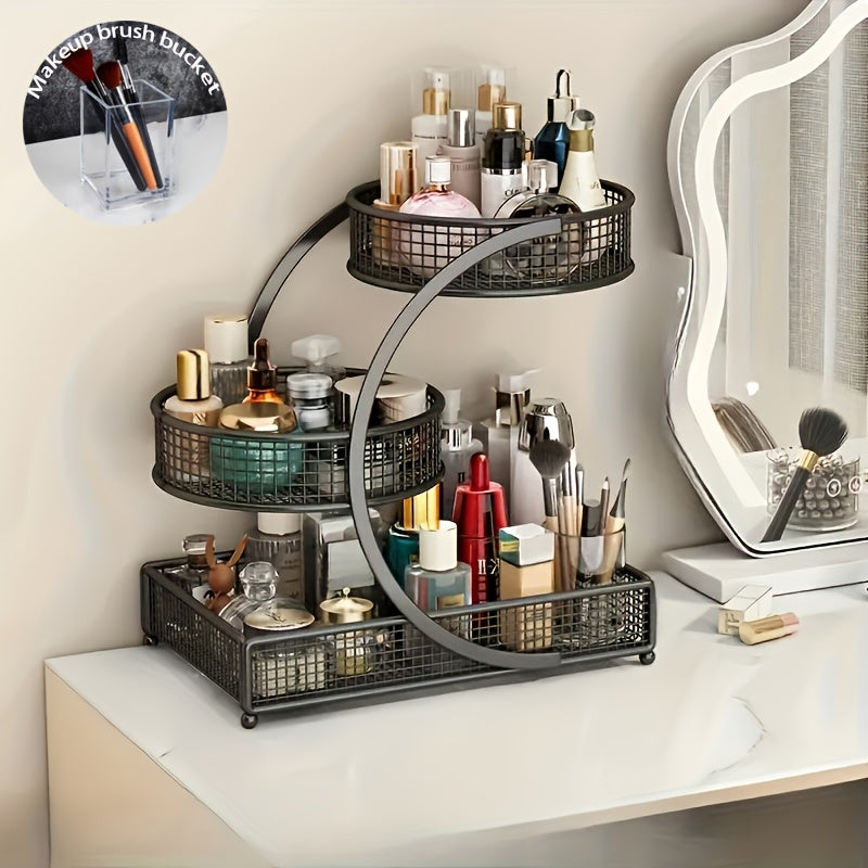 BELITA AMY No Installation Metal Cosmetic Organizer Spiral 3 Tier