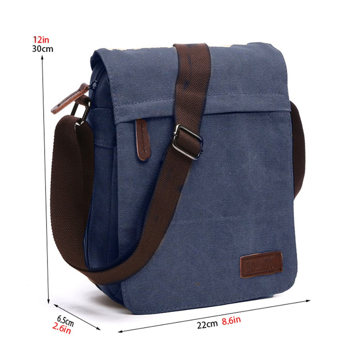 Men's Stylish Portable Outdoor Laptop Bag Crossbody Canvas Briefcase for Travel and Work