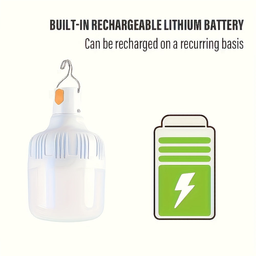 [Rechargeable LED Lanterns] 8pcs Rechargeable LED Camping Handheld Electric Lanterns | Portable Night Light, High Brightness Floodlight for Emergency, Fishing, Camping