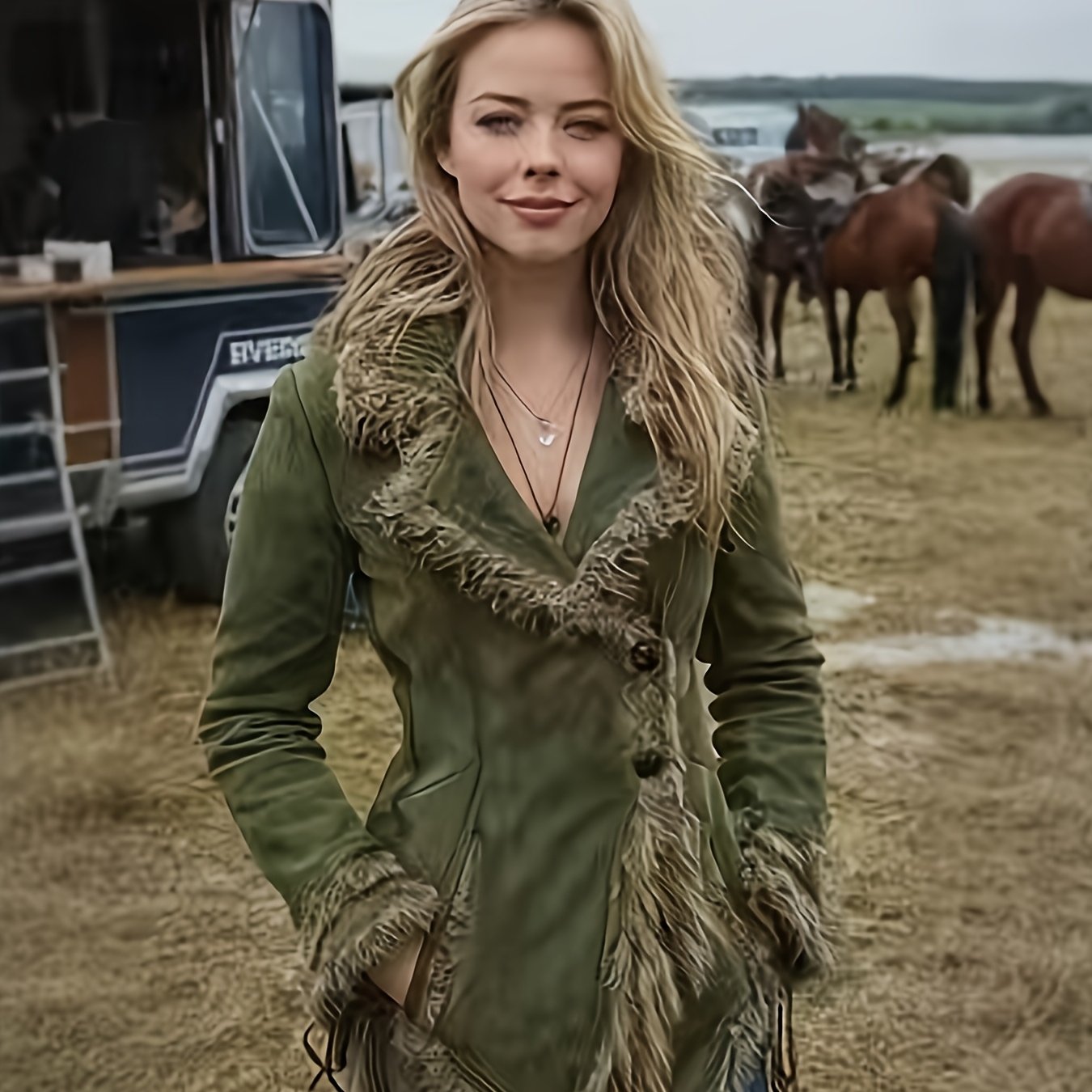 Vintage LuxuriousFauxFurCollarOvercoat For Women Beggar Jacket Outerwear Timeless