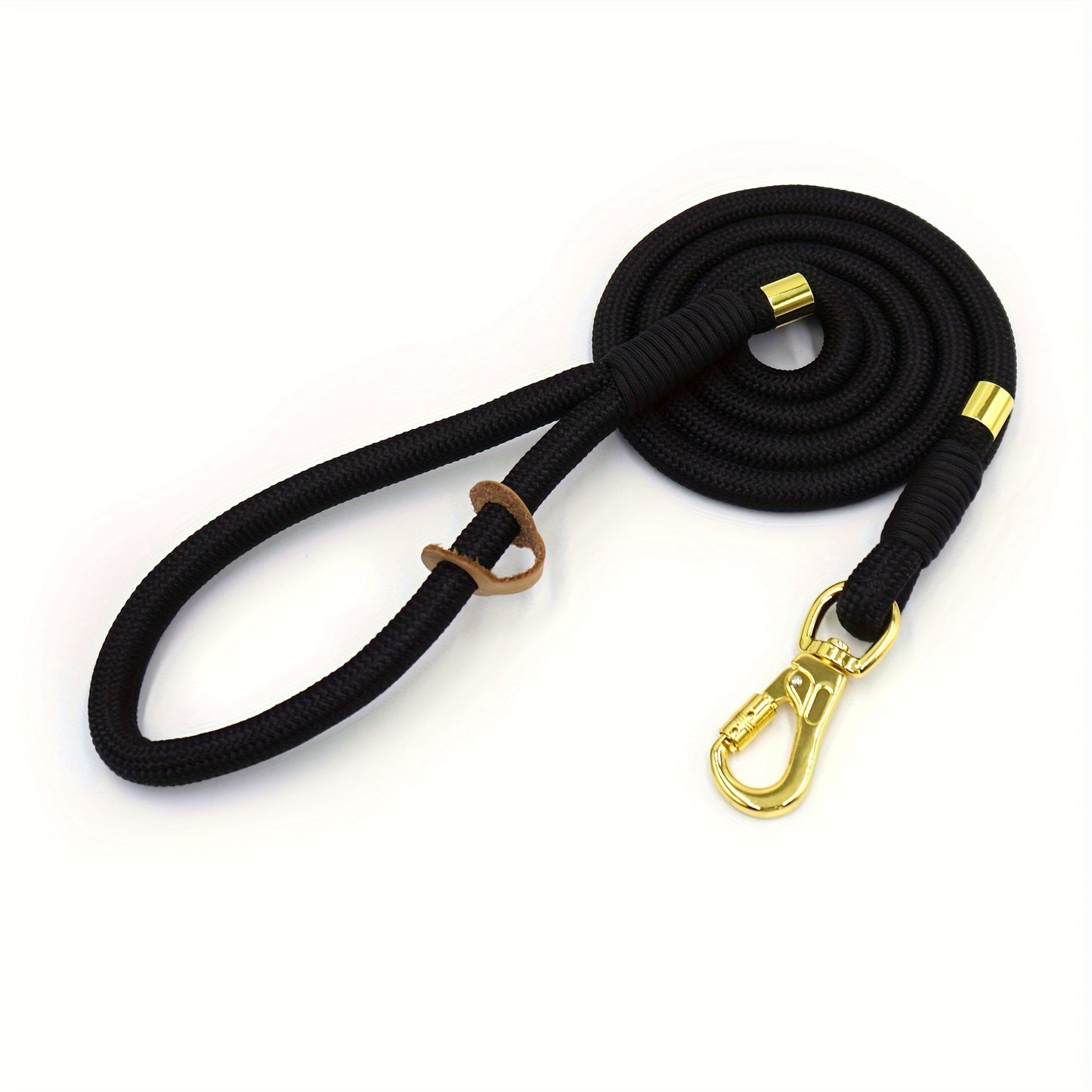1 MIHA Heavy-Duty 5ft Woven Polyester Dog Leash & Lead - Solid Color Durable Outdoor Pet Training Leash, All-Weather Woven Fabric for Boys, Girls, Dogs & Bunnies (No Batteries Required) - Ideal Gift for dog Owners