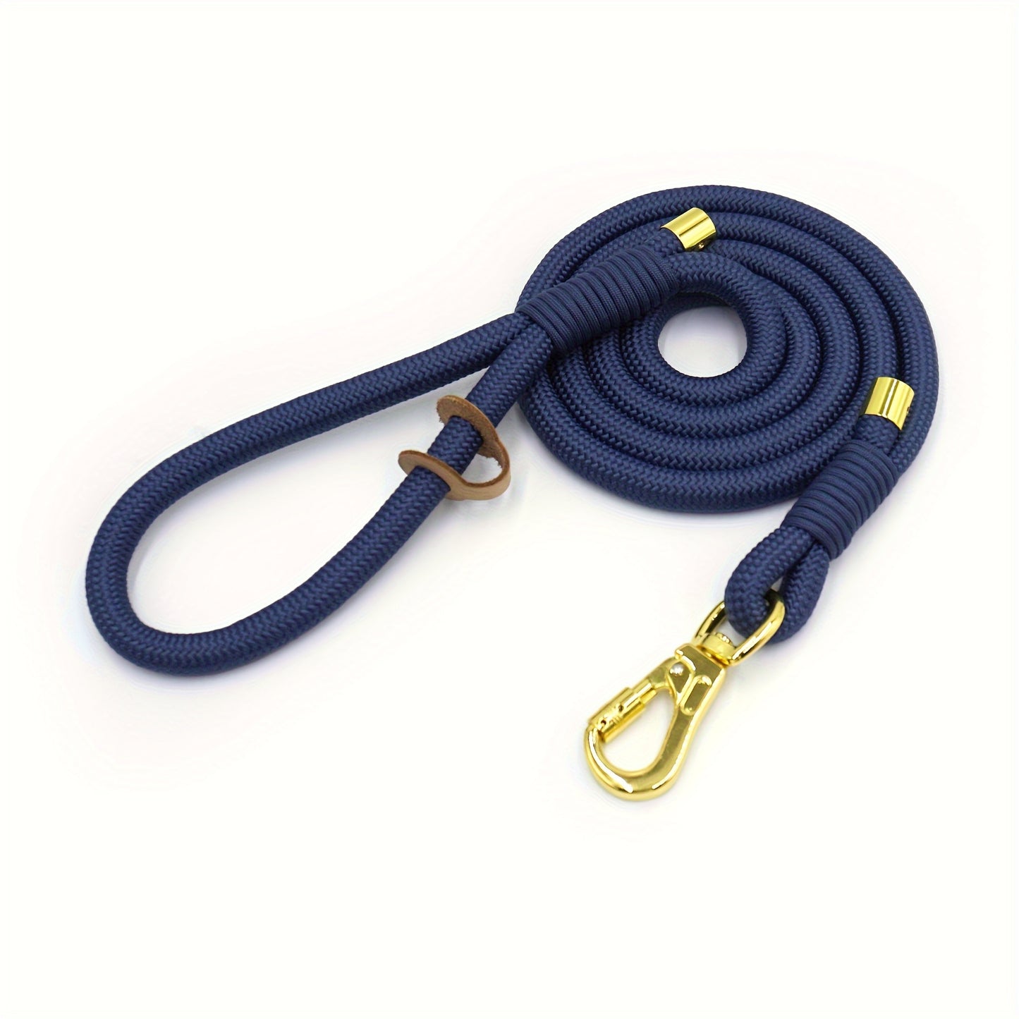 1 MIHA Heavy-Duty 5ft Woven Polyester Dog Leash & Lead - Solid Color Durable Outdoor Pet Training Leash, All-Weather Woven Fabric for Boys, Girls, Dogs & Bunnies (No Batteries Required) - Ideal Gift for dog Owners