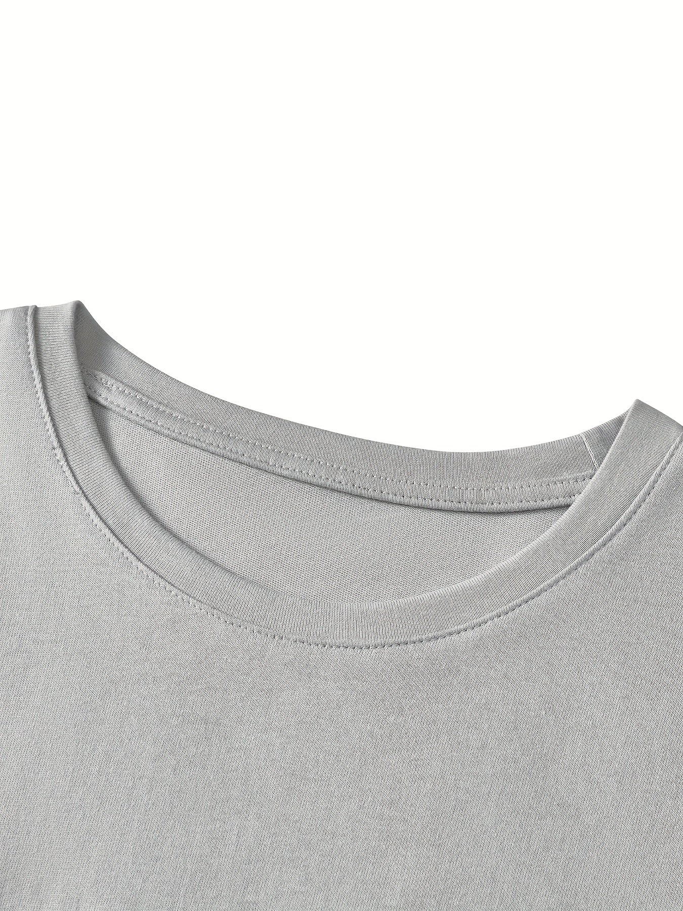 4pcs Men's Lightweight 100% Cotton T-Shirts - Solid Color Round Neck Casual Tees for Summer Sports & Casual Attire, Breathable All-Season Machine Washable Regular Fit Tops