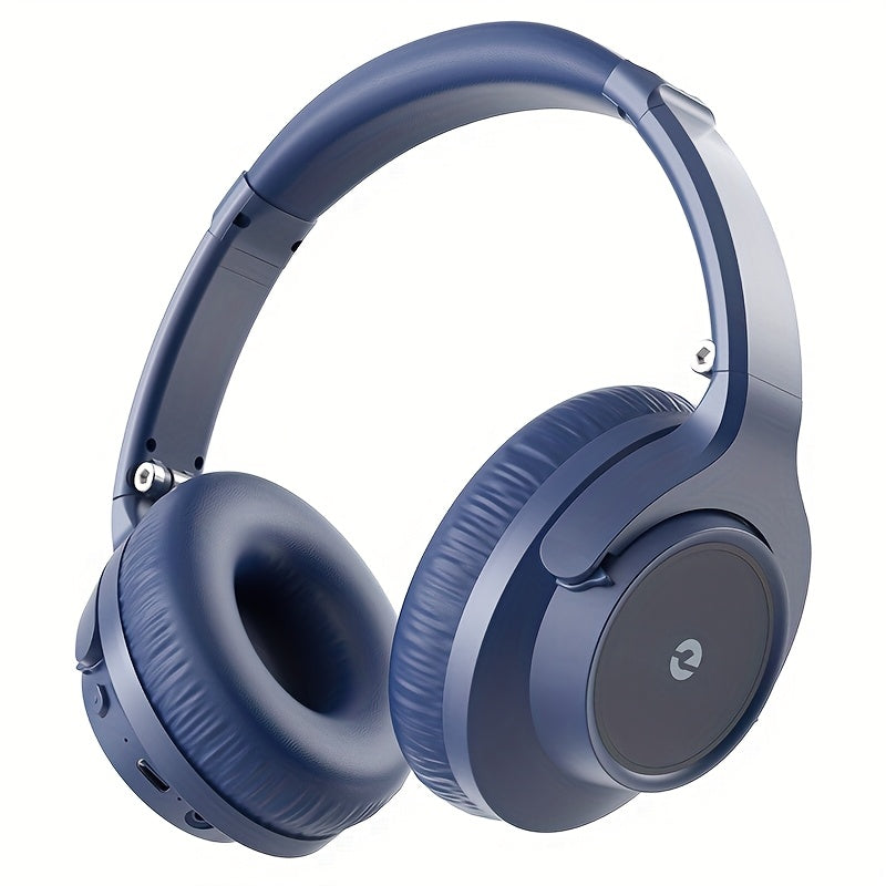 Heavy Bass Wireless Earbuds with Microphone - 70-Hour Playback, Wireless Stereo Sound, Foldable Low-Profile Earphones Suitable for Home, Office, Phone, PC, Tablet - Compatible for Phones/Tablets (No Adapter Included)