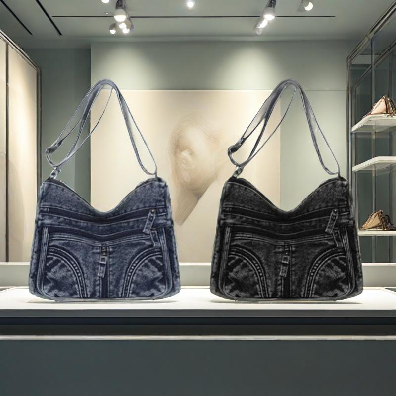 ' Tote Bag with Quilted / Texture - Large Capacity Mom Bag Suitable for Commuting, Shopping &, Adjustable Strap & Zipper Closure, Hand Washable Casual Handbag