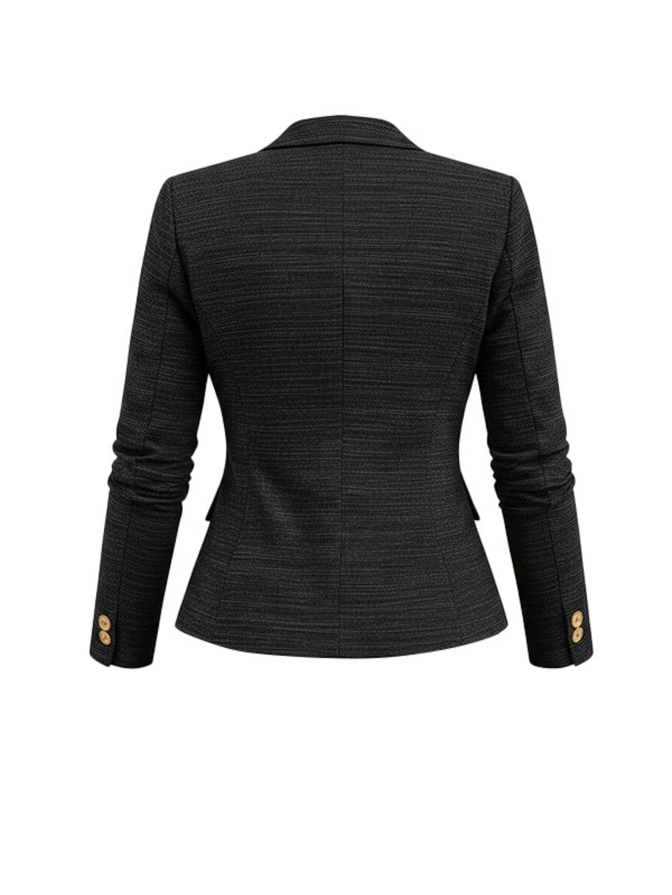 2pcs Set: Dark Gray Blazer + Pencil Skirt Suit for Women | Stylish and Professional Design, Suitable for the Workplace and Formal Occasions