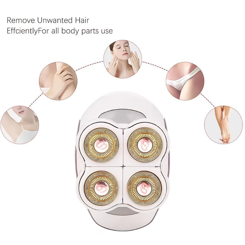 Elegant Trimmi FourHeaded 360 Degree AllInOneShaver and Hair Clipper Rechargeable