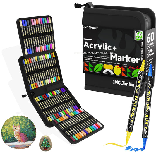 Dual Tip Acrylic Markers Set 48 60