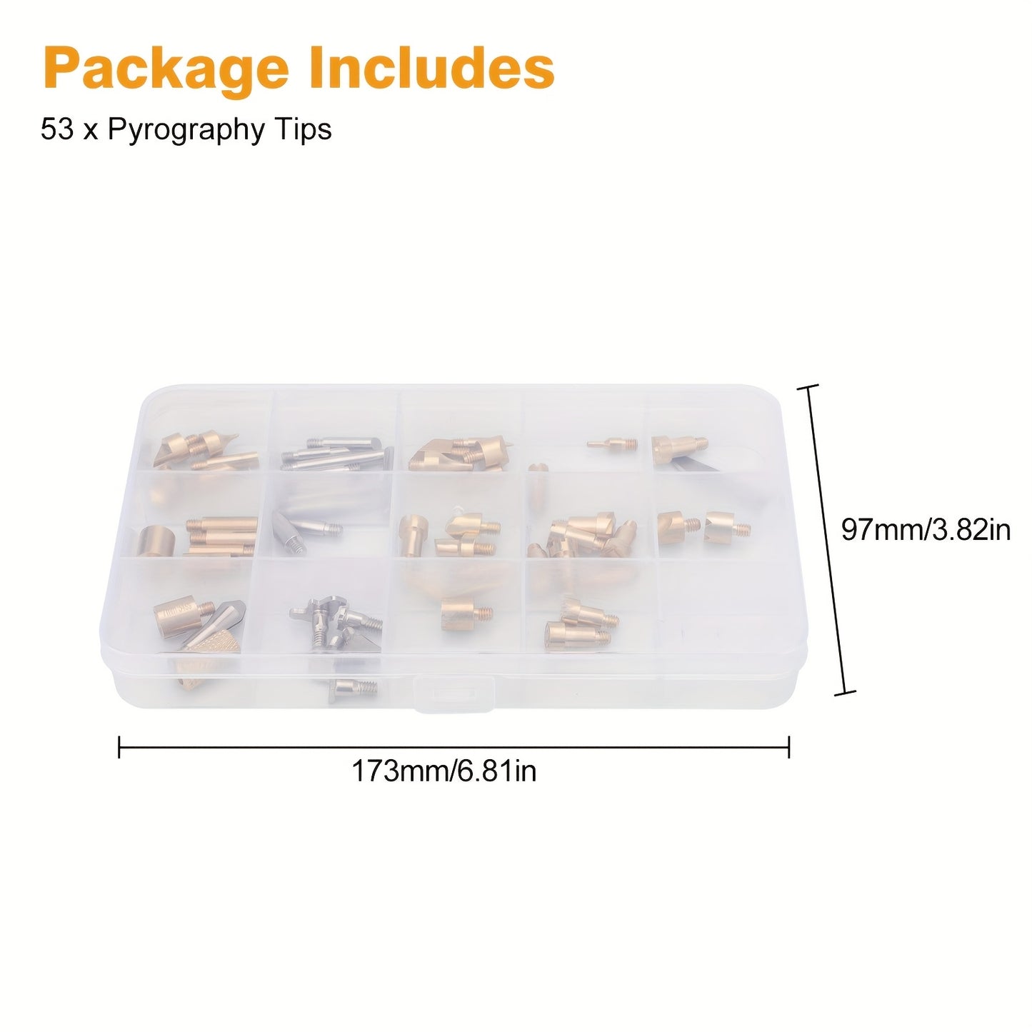 EEEKIT 53 Pieces Wood Burning Set Pyrography Tips Kit