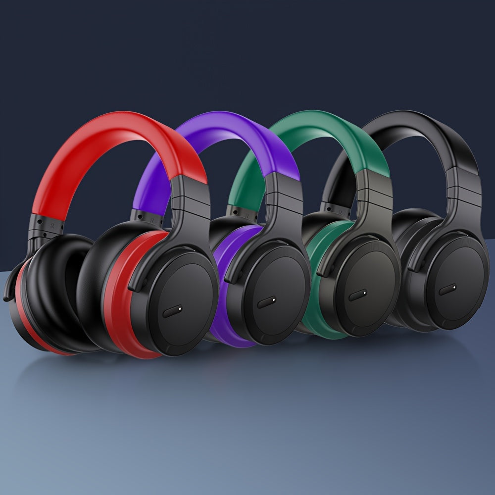 Active Noise Cancelling Headphones Wireless Headphones with Rich Bass, Clear Calls, 30 Hours Playtime, Comfort Fit, Black