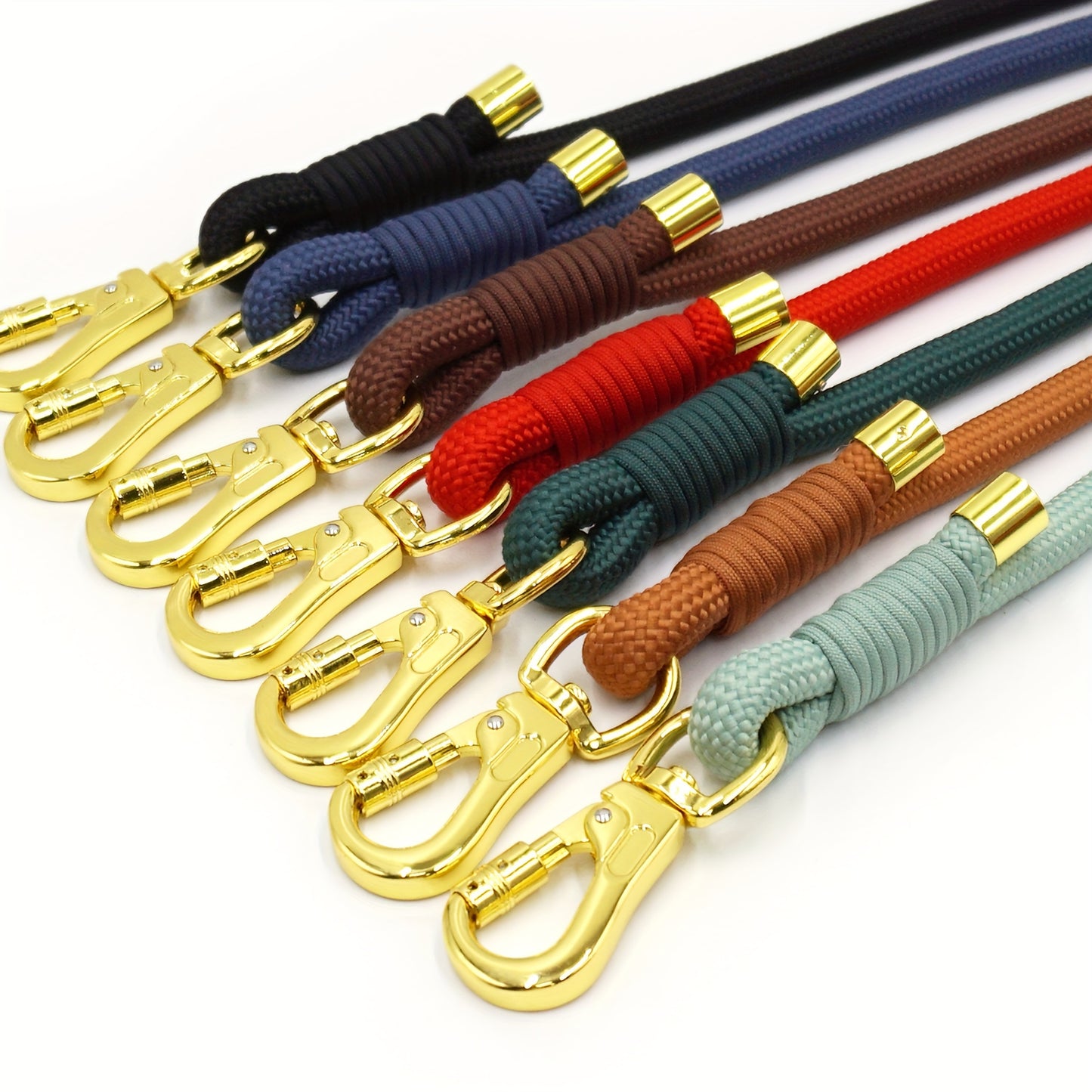 1 MIHA Heavy-Duty 5ft Woven Polyester Dog Leash & Lead - Solid Color Durable Outdoor Pet Training Leash, All-Weather Woven Fabric for Boys, Girls, Dogs & Bunnies (No Batteries Required) - Ideal Gift for dog Owners