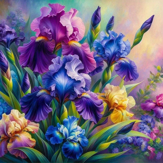 Diamond Painting - 5D Full Round Inlaid Diamond Digital Painting Set | Colored Glass Making Art Crafts and Sewing Supplies, Acrylic Paint, Frameless for Bedroom, Office, Living Room Wall Decoration, Holiday Party Decoration