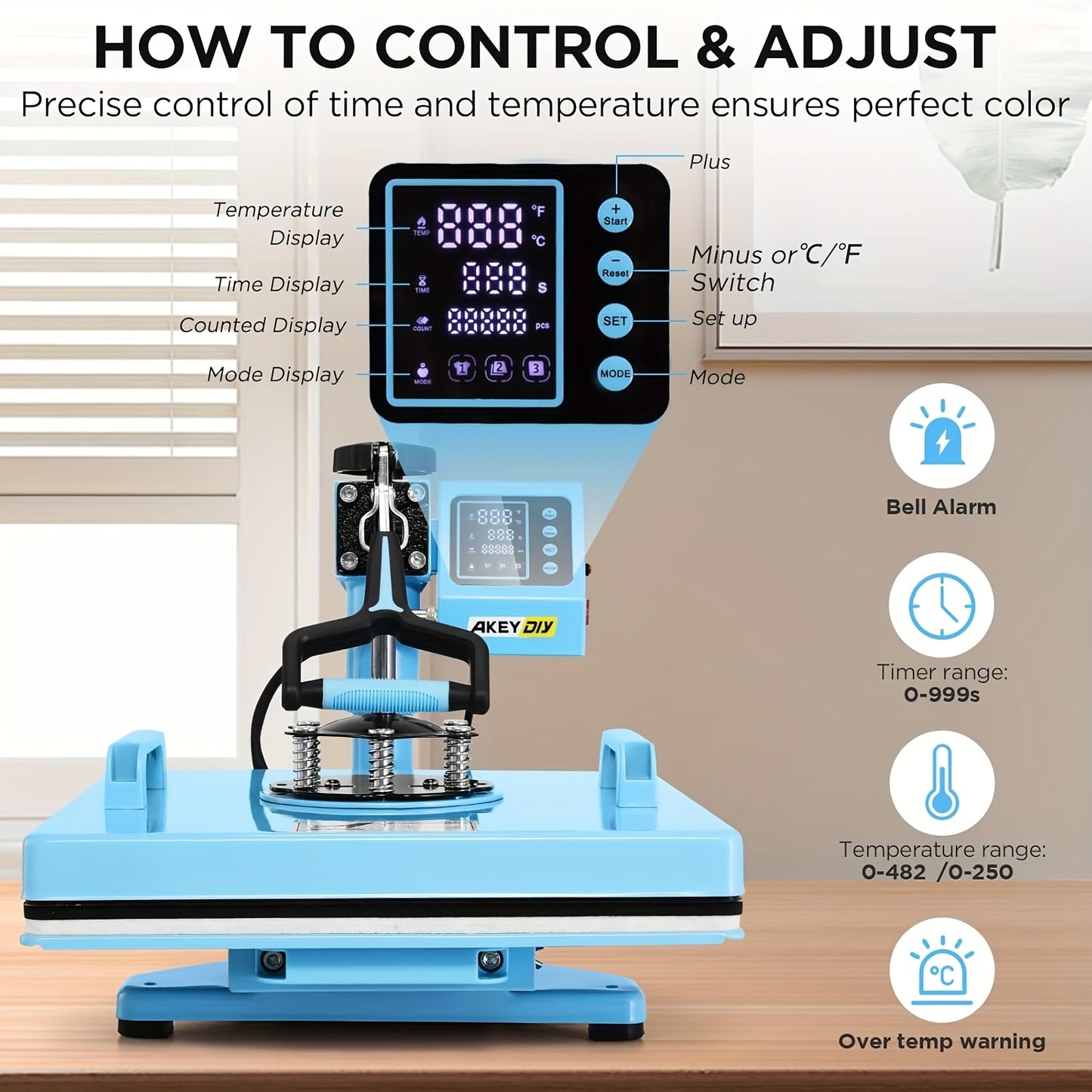 15"x15"/15"x12" 8-in-1/ 5-in-1 Heat Press Machine for T-Shirts, Bags, Pillows, Hats, Caps, Tumblers - 12"x10" T-Shirt Machine Can Only Press T Shirts, Pillows And Bags - HOMDOX Professional Sublimation Combo with Swing Away D