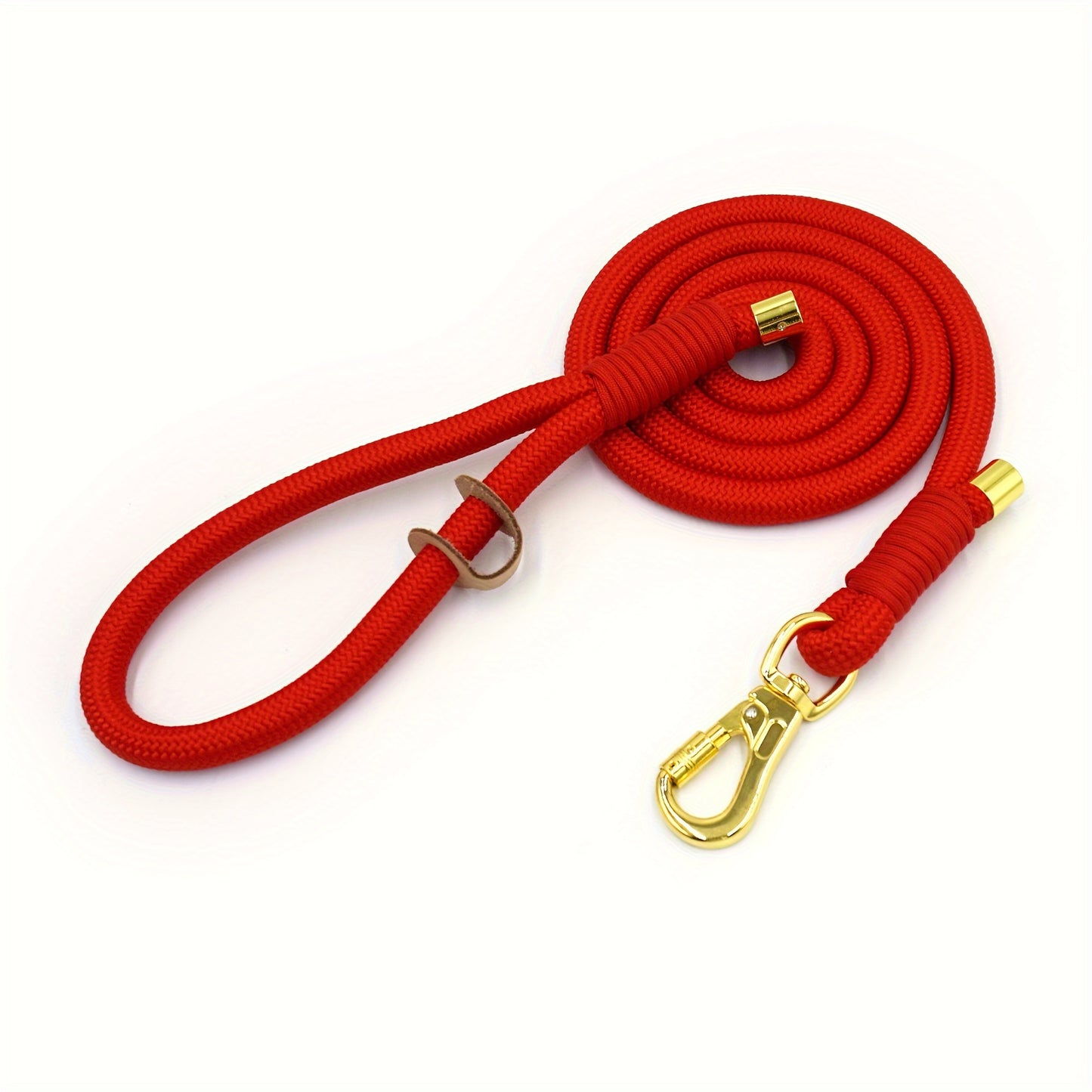 1 MIHA Heavy-Duty 5ft Woven Polyester Dog Leash & Lead - Solid Color Durable Outdoor Pet Training Leash, All-Weather Woven Fabric for Boys, Girls, Dogs & Bunnies (No Batteries Required) - Ideal Gift for dog Owners