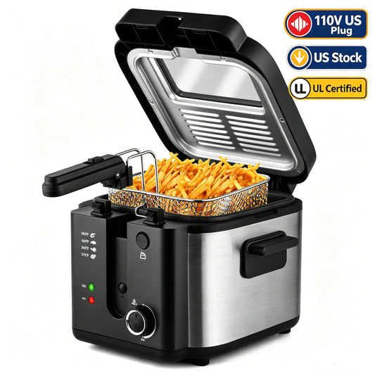 Suslas 1500W Electric Deep Fryer With Large Capacity Stainless Steel