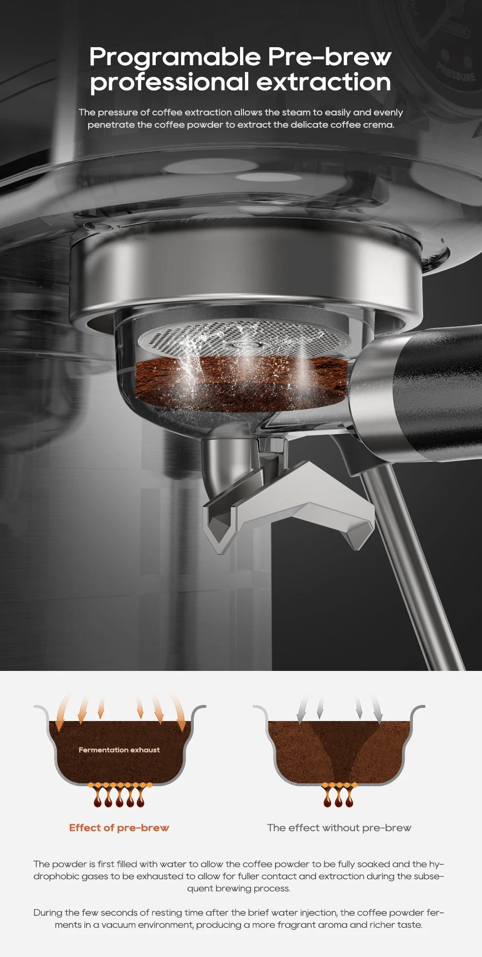 HiBREW H10B 20 Bar Semi Automatic Espresso Coffee Machine