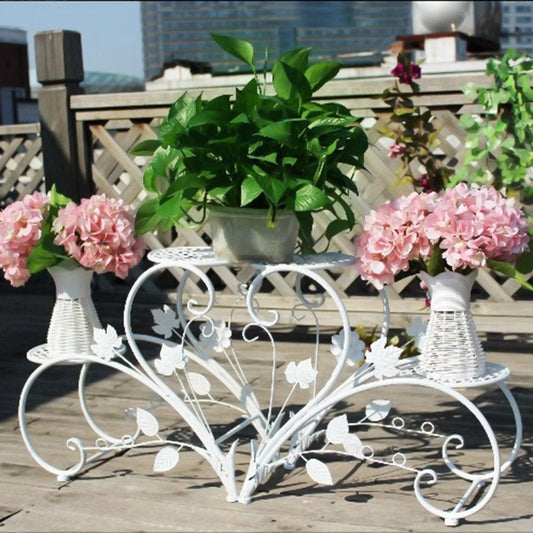 Wisfor Classic Tall Plant Stand Holder 2 Pack Indoors Outdoors
