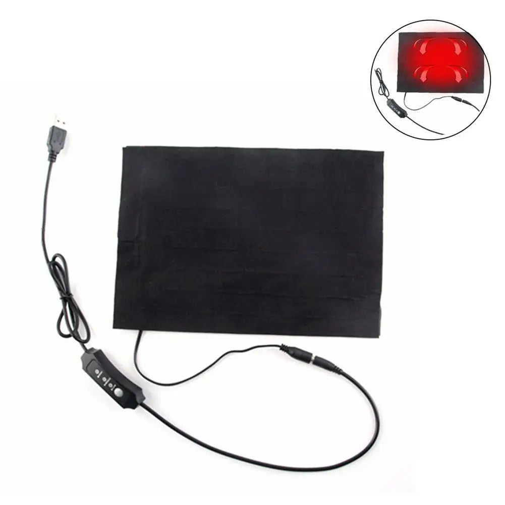Pet USB Powered Heating Pad For Dogs And Cats Indoor Use Carbon Fiber Pad With Three Temperature Settings-A