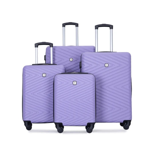Travelhouse 4 Piece ABS Luggage Set With Spinner Wheels And TSA Locks Hardside Waterproof Suitcases-A