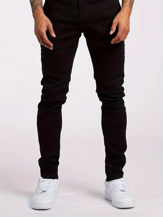Mens Stretch Slim Jeans For Daily Casual Streetwear Comfort