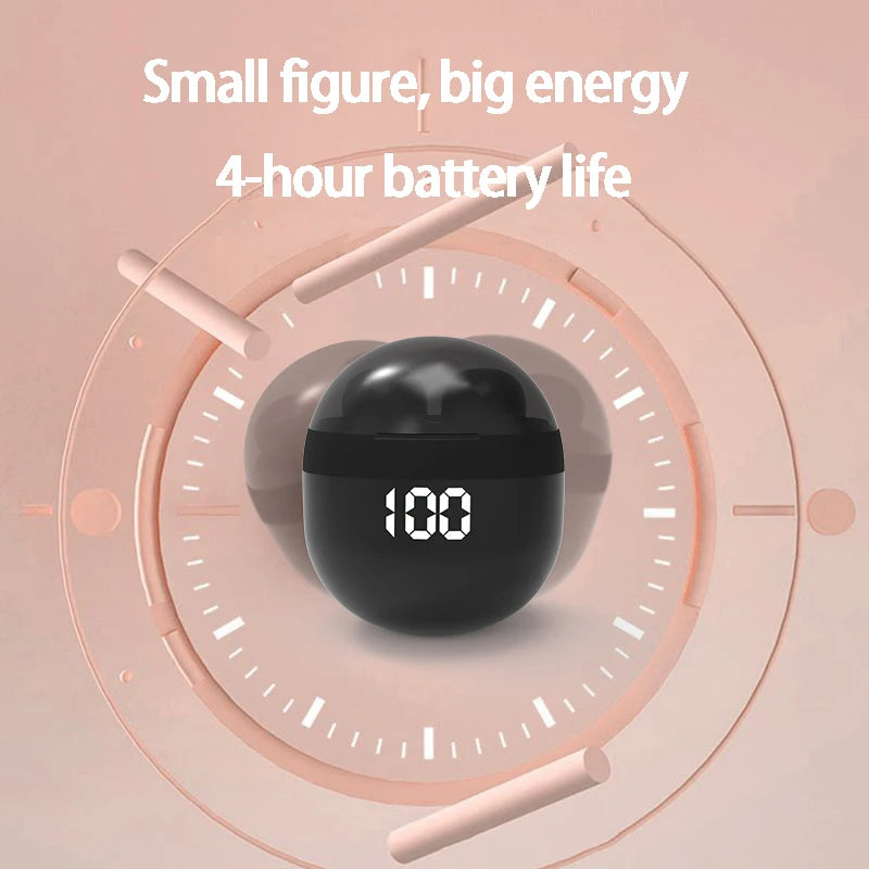 SHUKE Sleep Headphones Wireless Bluetooth Earbuds With Mic Noise Reduction For Comfortable Side Sleeping-A