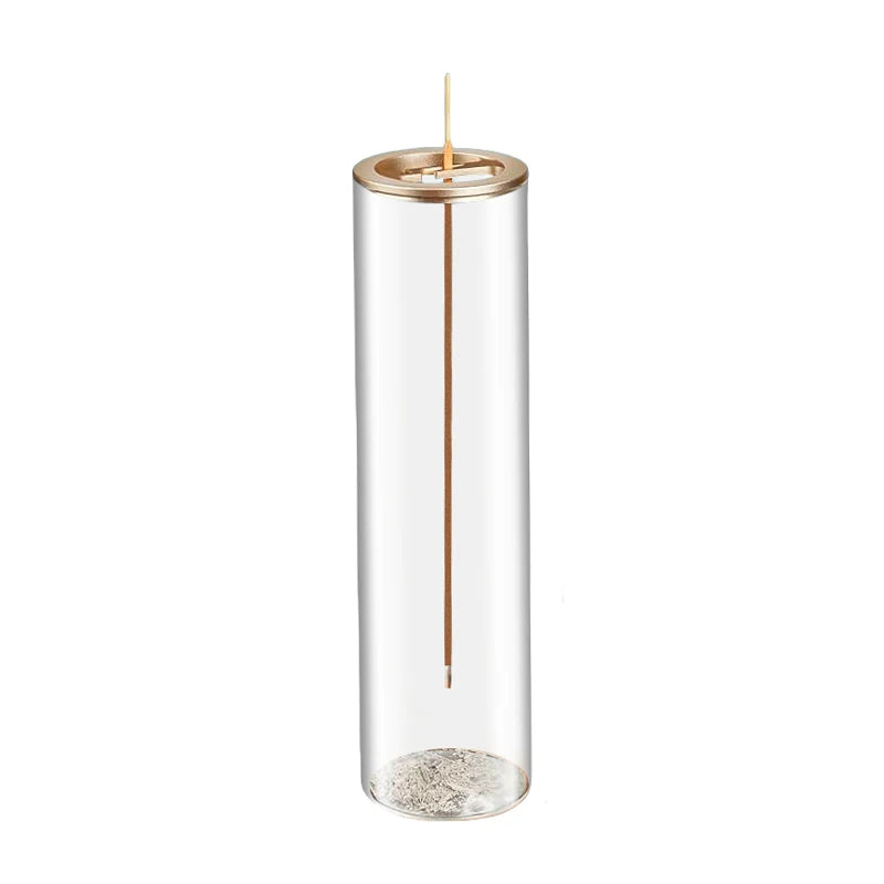 Glass Incense Burner With Removable Ash Catcher For Home Decor