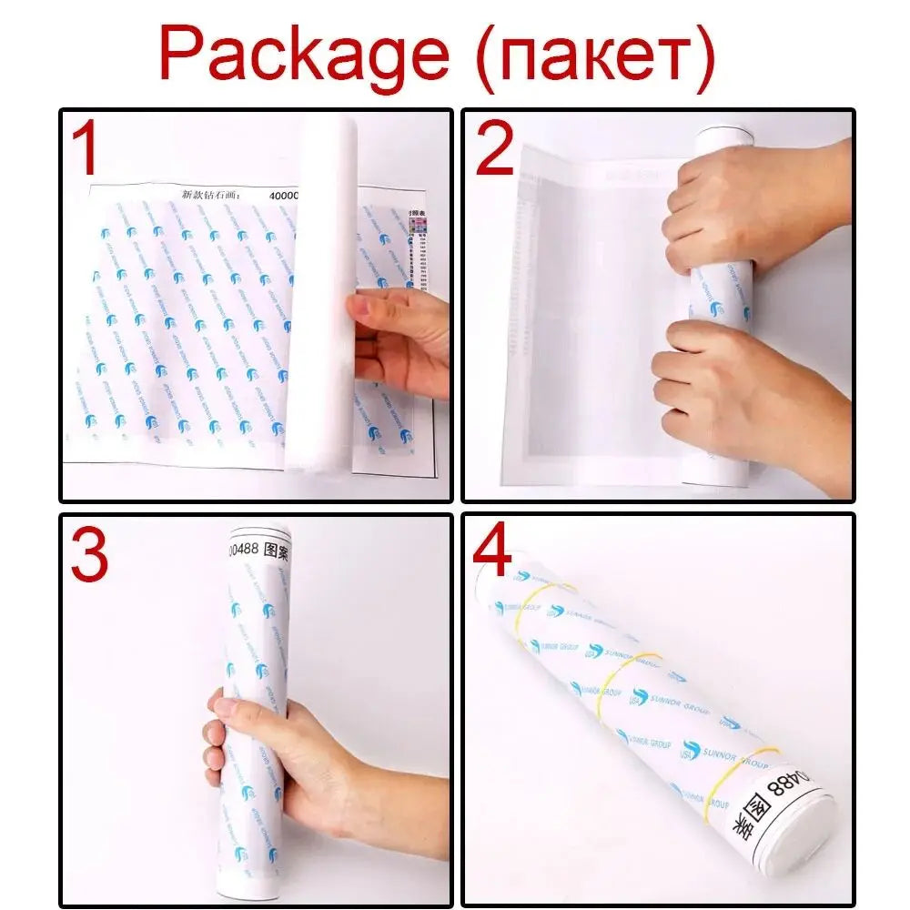 DiaPai Fairy Dust Diamond Painting Parrot Kit A 3D 5D Full Square and Round Drills No Frame Required-A
