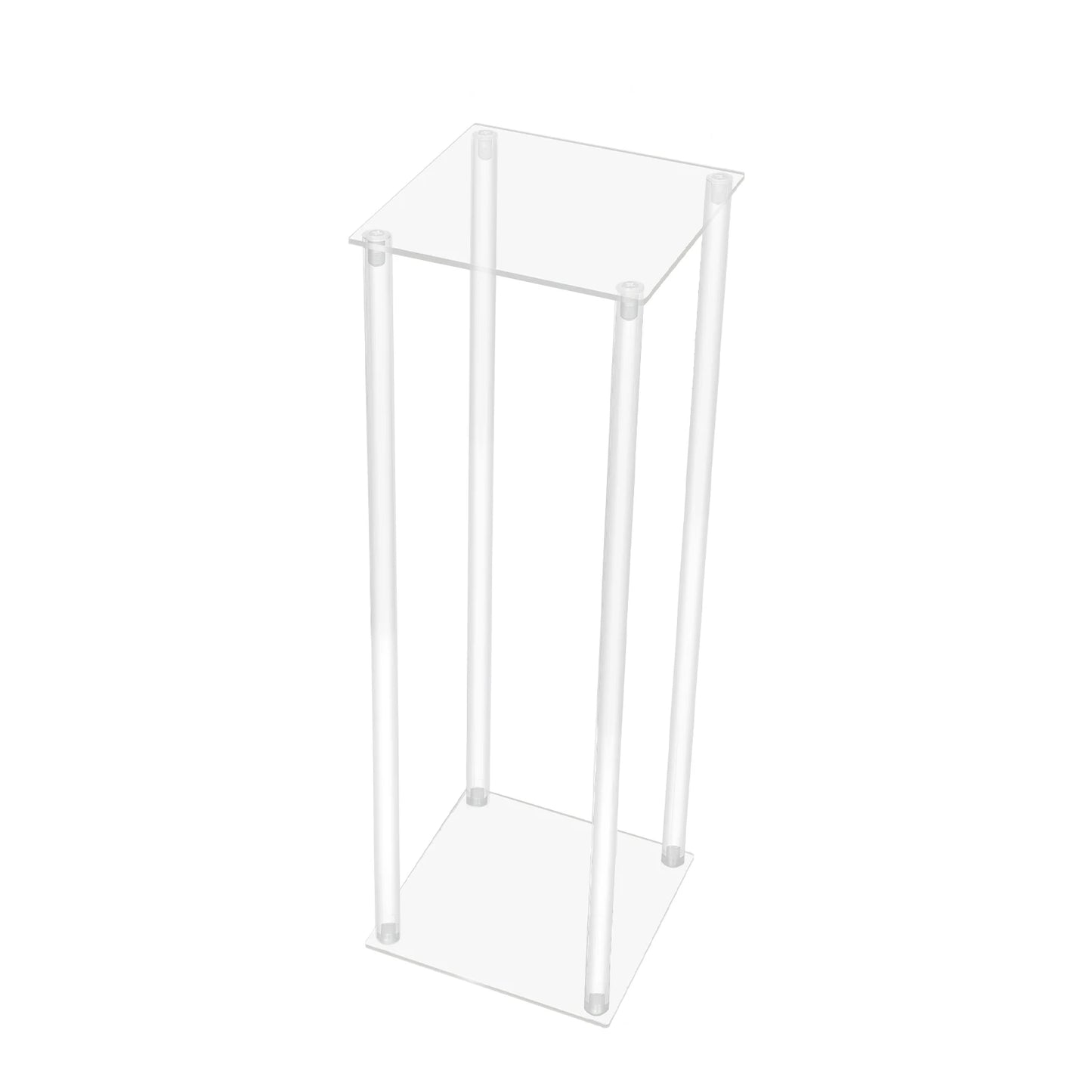 Clear Acrylic Flower Display Stand Set 10 Pieces Geometric Centerpieces for Weddings and Events-A