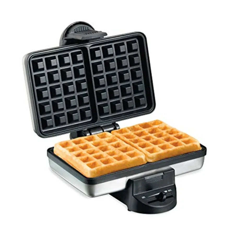 Belgian Mini Waffle Maker With Shade Control Makes Two
