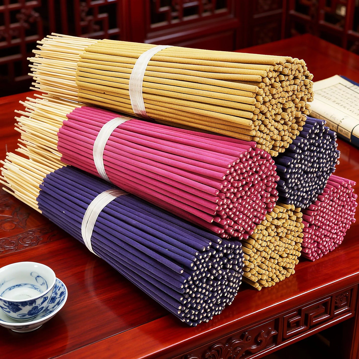 Assorted Incense Sticks Set Lavender Jasmine Rose Sandalwood Dragon's Blood