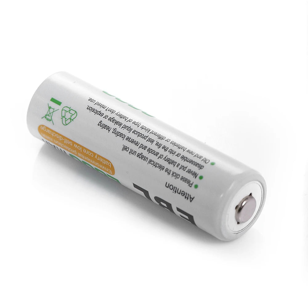 EBL AA NiMH Rechargeable Batteries 1.2V 2800mAh High Drain For Digital Cameras And Gadgets-A